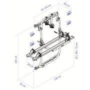 Porte-vélos pour fourgon : Pour VW Crafter depuis 2017 -  Coloris noir