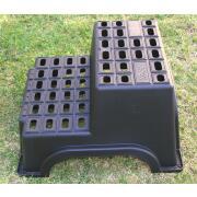 Marchepied plastique 2 marches pour caravane