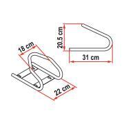 Moto Wheel chock : Roue avant (Front)