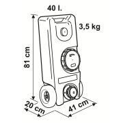 Réservoir à roulettes Roll-Tank 40 : Modèle : 40F