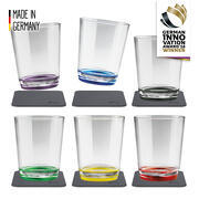 Lot de 6 verres à eau aimantés