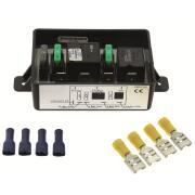 Coupleur séparateur pour batteries : Modèle : 2 batteries 3 sorties avec sécurité