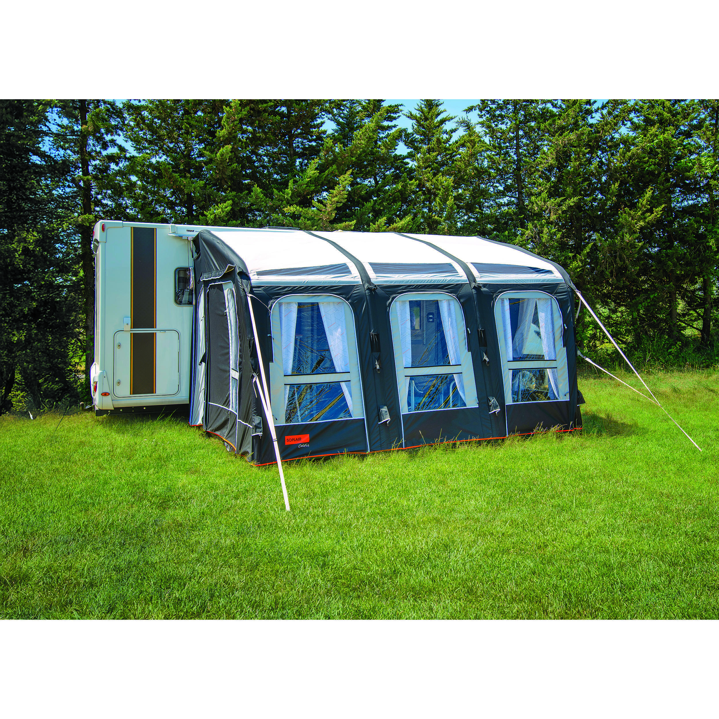 Auvent gonflable Celtis Air : Longueur 390 cm - Hauteur de montage 280-295 cm