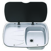 Evier couvercle Argent Sink : Version gauche
