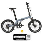 Vélo à assistance électrique pliant 20'' Afternoon 2022 : Pack Vélo à assistance électrique pliant 20'' Afternoon 2022 bleu + Marquage BicyCode