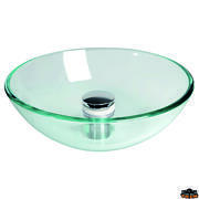 Bonde droite en laiton chromé