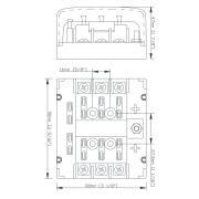 Boitier 6 fusibles ATC