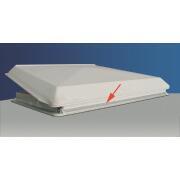 Lanterneau à manivelle Omnivent : Coloris : blanc opaque