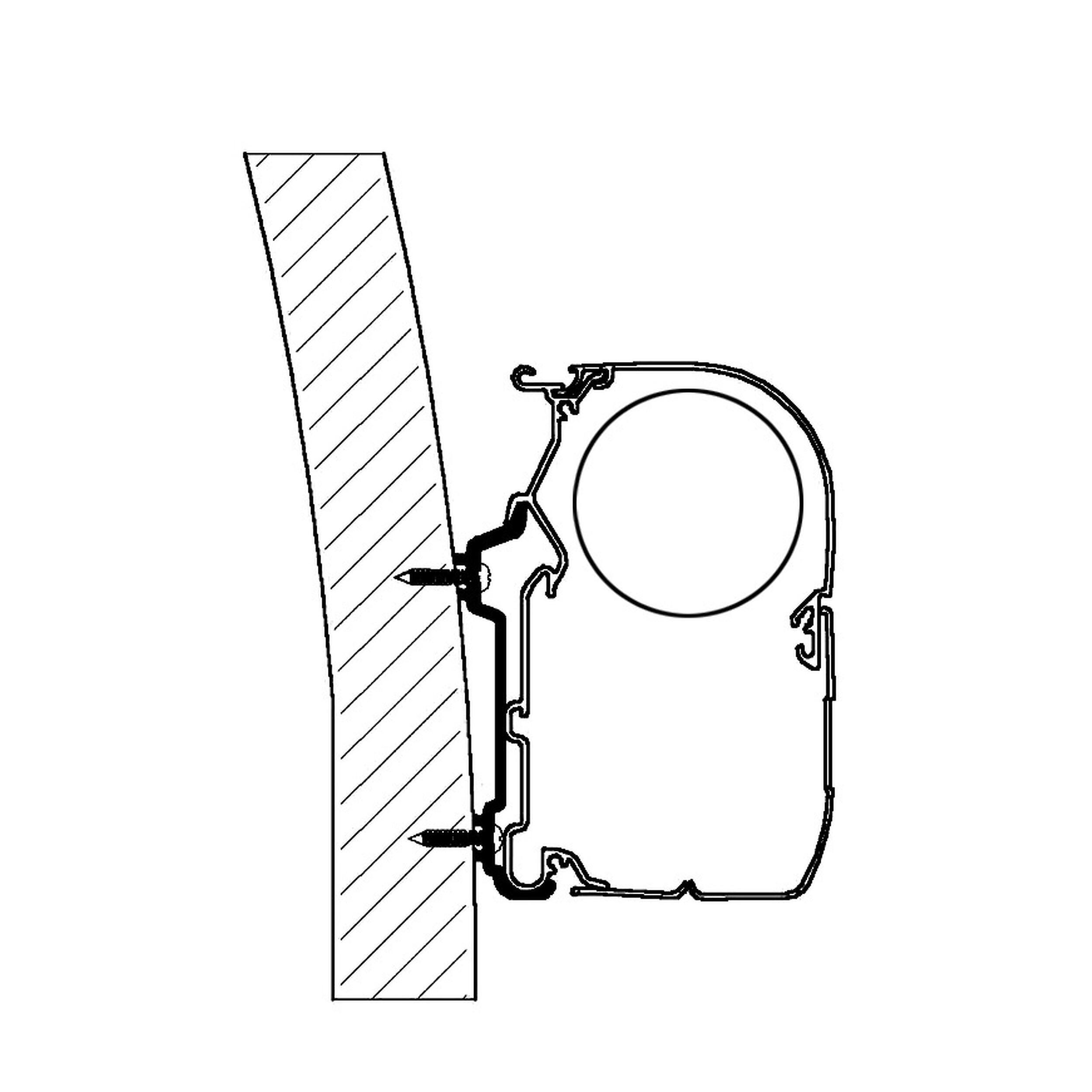 Adaptateur pour stores Hymer SX 4 m série 5