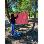 Corde à linge avec 12 pinces