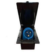 Socle mâle encastrable à fiche orientable : Coloris : Noir