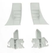 Embouts barre de charge droit et gauche pour stores 5003 : Embout barre de charge blanc G+D