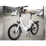 Vélo à assistance électrique pliant Muzy 20 pouces : Blanc 11Ah