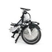 Vélo à assistance électrique pliant Muzy 20 pouces : Blanc 11Ah