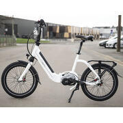 Vélo à assistance électrique pliant Muzy 20 pouces : Blanc 11Ah