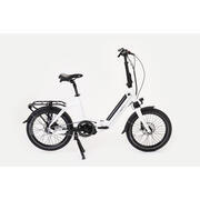 Vélo à assistance électrique pliant Muzy 20 pouces : Blanc 11Ah