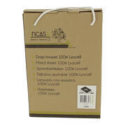 Drap housse en Lyocell : Gris 130/140 x 190 cm