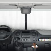 Store d'occultation REMIfront Pare-brise - Renault Master / Opel Movano / Nissan Interstar : Master de 04/2011 à 08/2019 / Movano jusqu' à 07/2021 / Interstar - Avec capteur de pluie