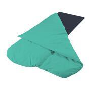 Couchage grand confort : Modèle : Lit toit relevable - Coloris : Turquoise - Dimensions : 100 x 190 x 4 cm