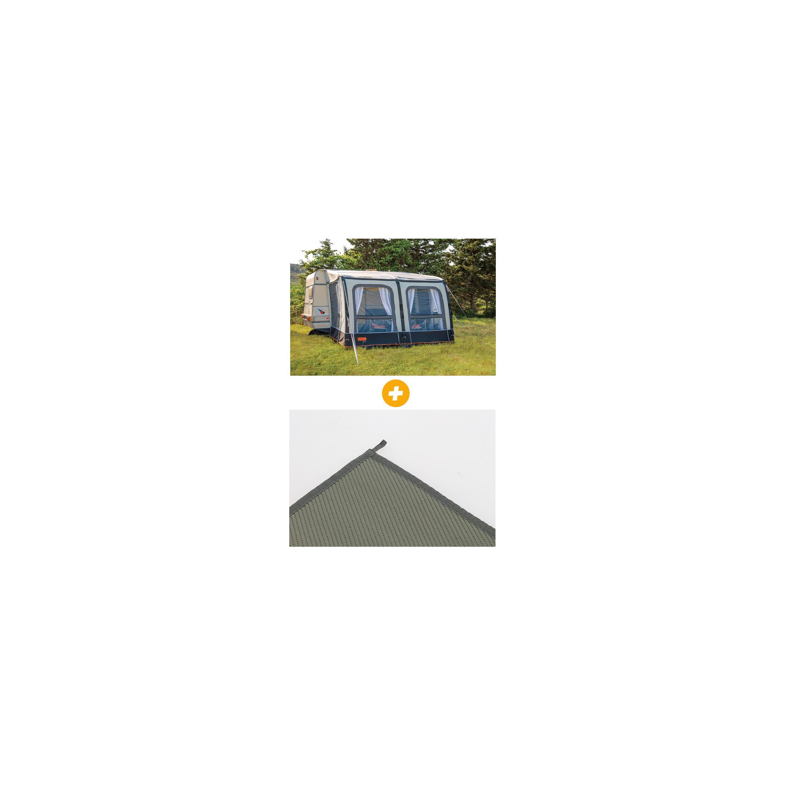 Pack Auvent fixe gonflable OLEA AIR - Hauteur de montage 235-250 cm - Tapis de sol