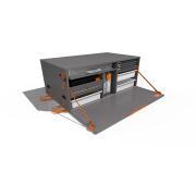 Malle arrière Bebox gris uni sans couchage : 001