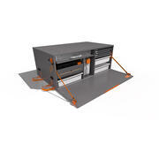 Malle arrière Bebox gris uni sans couchage : 001