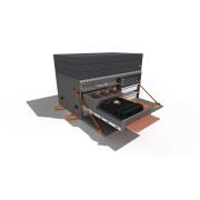 Malle arrière amovible avec couchage BeBox : Sans tiroir réfrigérant