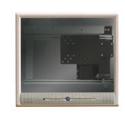 Support mural à glissières droite : déport 401 mm