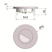 Veilleuse encastrable fixe à Leds