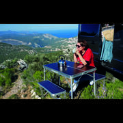 Table de camping avec bancs pour 4 personnes