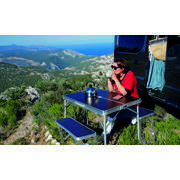 Table de camping avec bancs pour 4 personnes