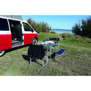 Table de camping avec bancs pour 4 personnes