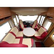 Housses sur-mesure camping-car : Leather touch 2 banquettes