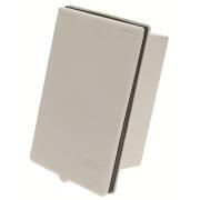 Socle mâle encastrable à fiche orientable : Coloris : Blanc