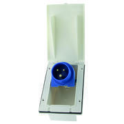 Socle mâle encastrable à fiche orientable : Coloris : Blanc