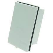 Socle mâle encastrable à fiche orientable : Coloris : Blanc