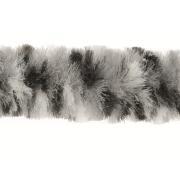 Rideaux de porte chenille : Tricolore Noir / Blanc / Gris 56 x 185 cm