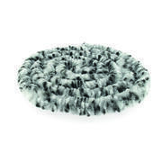 Rideaux de porte chenille : Tricolore Noir / Blanc / Gris 56 x 185 cm