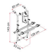 Porte-vélos CarryBike pour mini-vans sur hayon : Carry-Bike Vivaro/Trafic