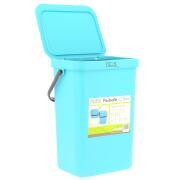 Poubelle à suspendre : 12 litres bleue