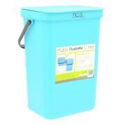 Poubelle à suspendre : 12 litres bleue