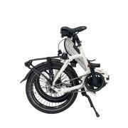 Vélo à assistance électrique pliant Muzy 20 pouces : Blanc 14Ah