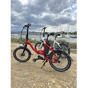 Vélo à assistance électrique pliant Juny : Rouge 11Ah