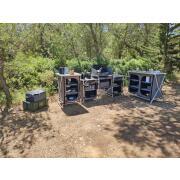 Meuble de rangement : Modèle : Boréal avec 3 étagères