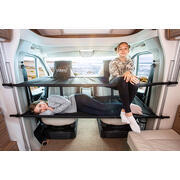 Lit de cabine : Double. Pour Ducato, Boxer, Jumper, Sprinter, Crafter et Master avec sièges pivotants.