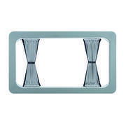 Rideaux d'occultation opaques - cellule 5 pièces : Pour Volkswagen T5/T6 - Double porte - Châssis court