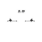 kit d'extension 3ᵉ ou 4ᵉ vélo pour porte-vélos : 4 vélos Wanderway  gris alu