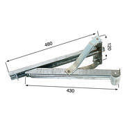 Vérin de stabilisation pour caravane et camping-car : inversé