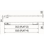 Réglette à Leds Flat : 250 lumens