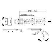 Support pour écran LCD : Support TV à extraction latérale L